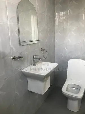 Wash Sink + Toilet Seat Watercloset + Mirror
