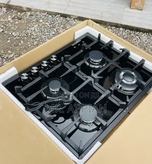 Long Lasting Kenwood 60 4 Gas Inbuilt-Burner(Black)