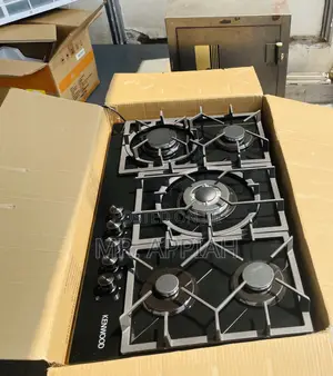 Unique in Box Kenwood 90cm 5 Gas Inbuilt Burner, Black