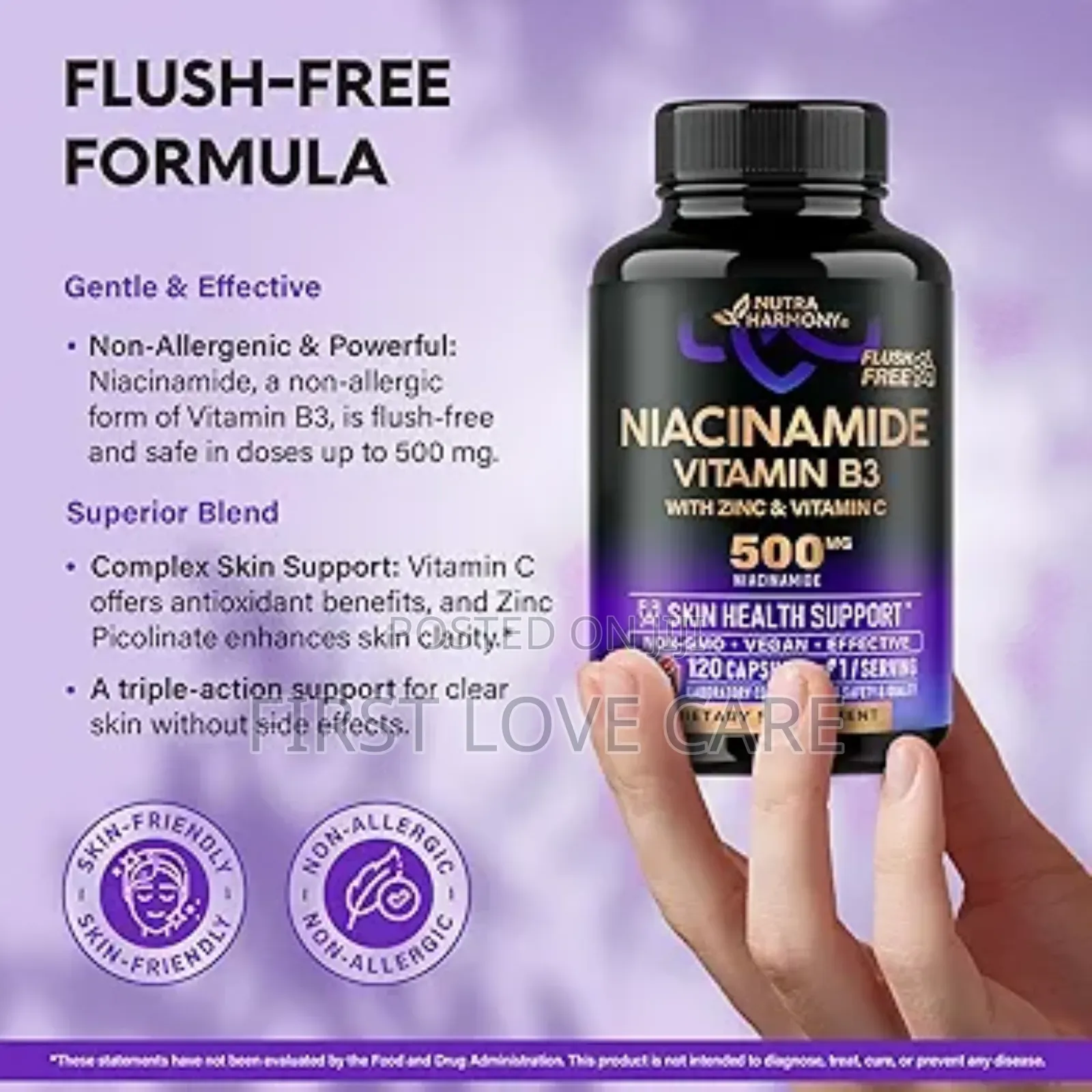Nutra Harmony Niacinamide Vitamin B3 With Zinc Vitamin C