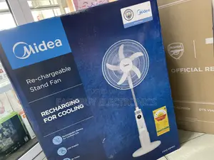 9 Hours Midea Standing Rechargeable Fan
