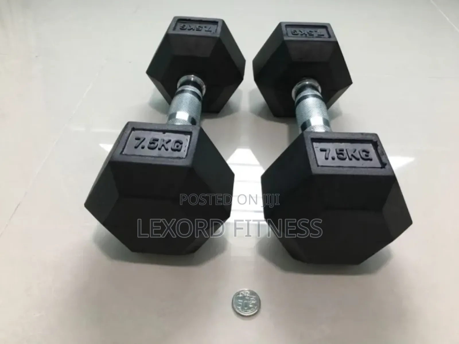 Hex Dumbbell 7.5kg Pair