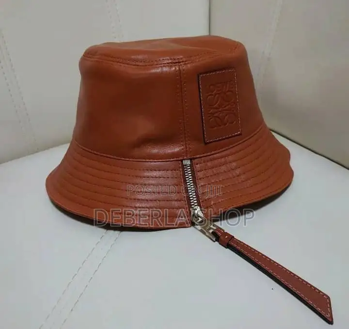 Leather Bucket Hats / Round Caps