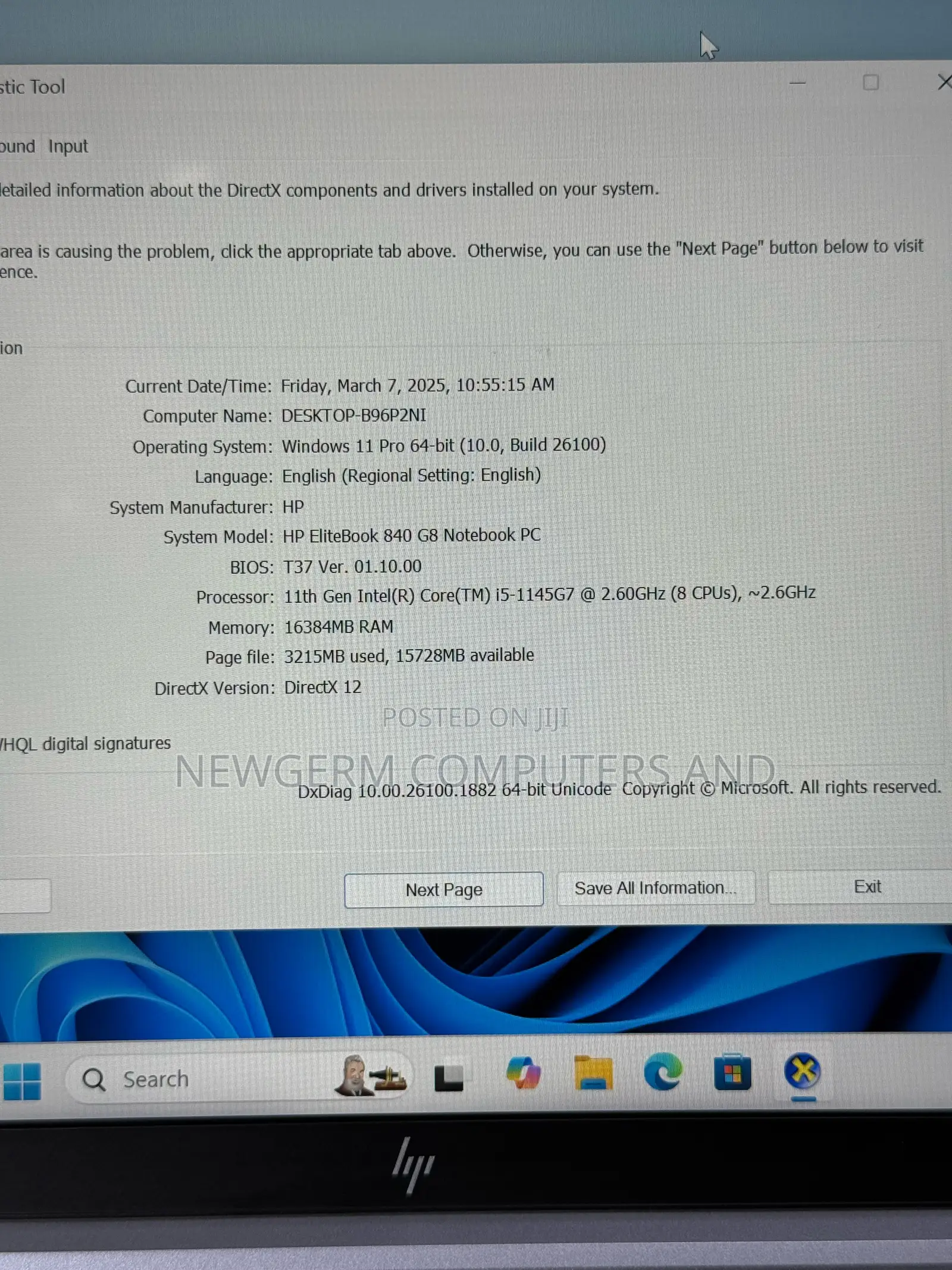 Laptop HP EliteBook 840 G8 16GB Intel Core i5 SSD 256GB