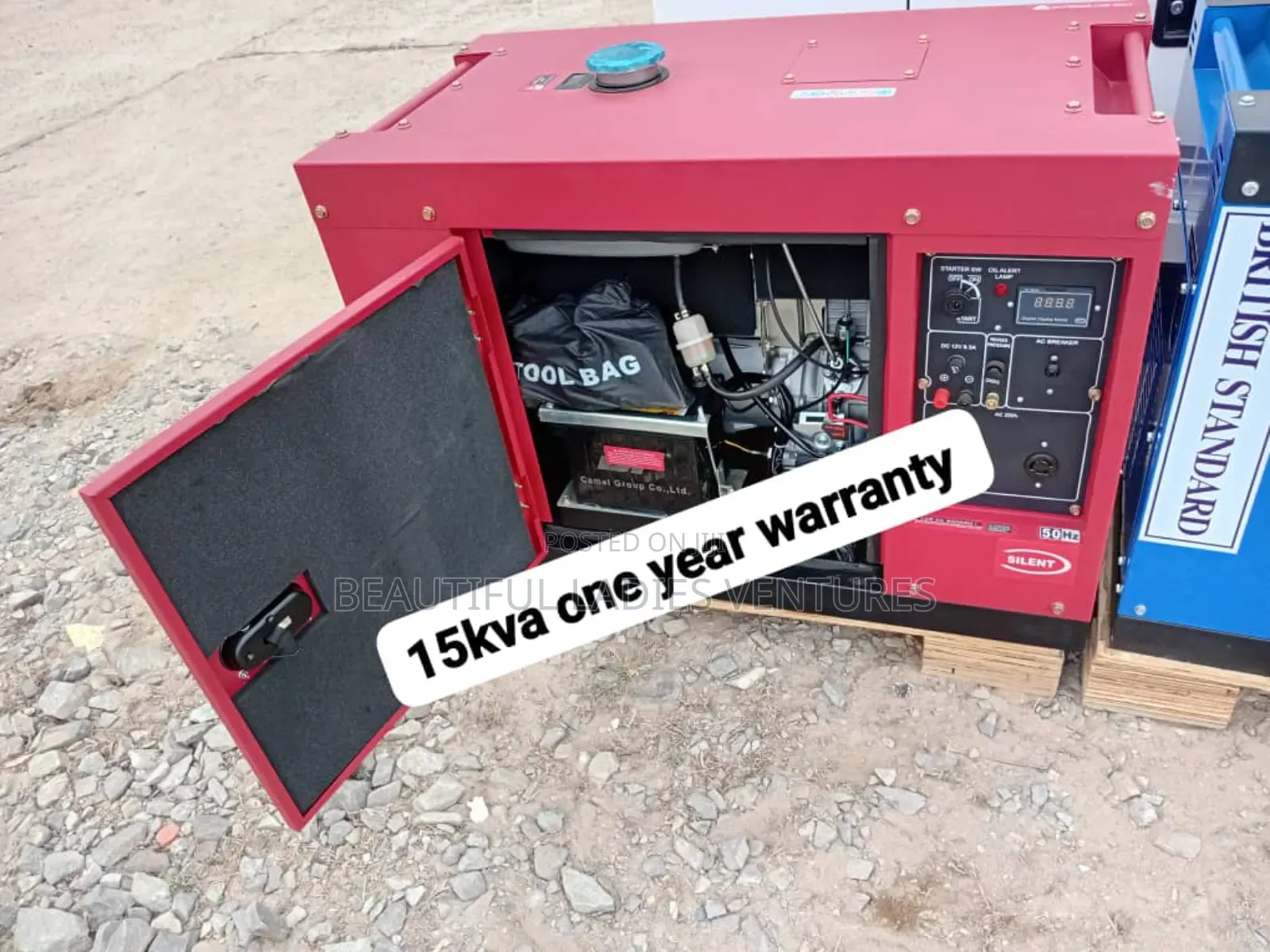 Red Honda Generator Diesel Silent Generator 15kva