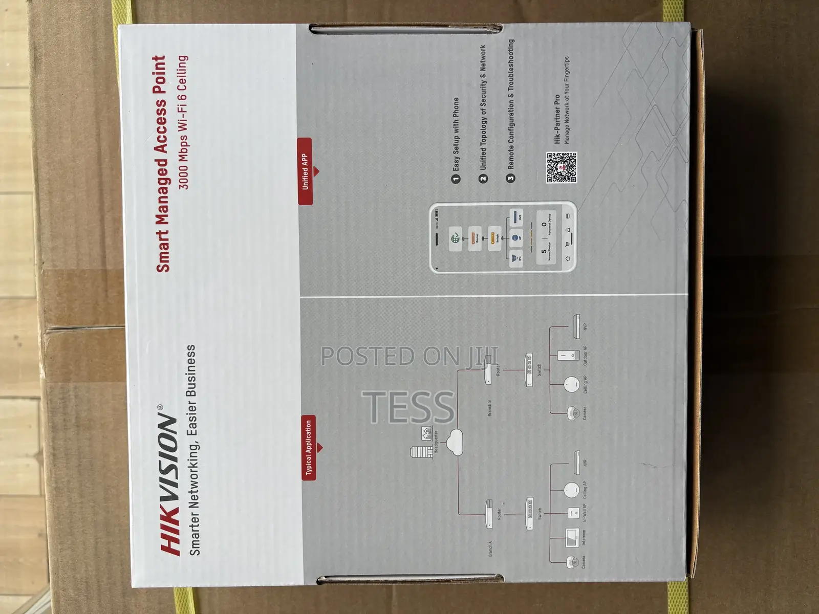 Hikvision Wi-Fi 6 3000m Celling Access Point Ds-3wap622e-Sl