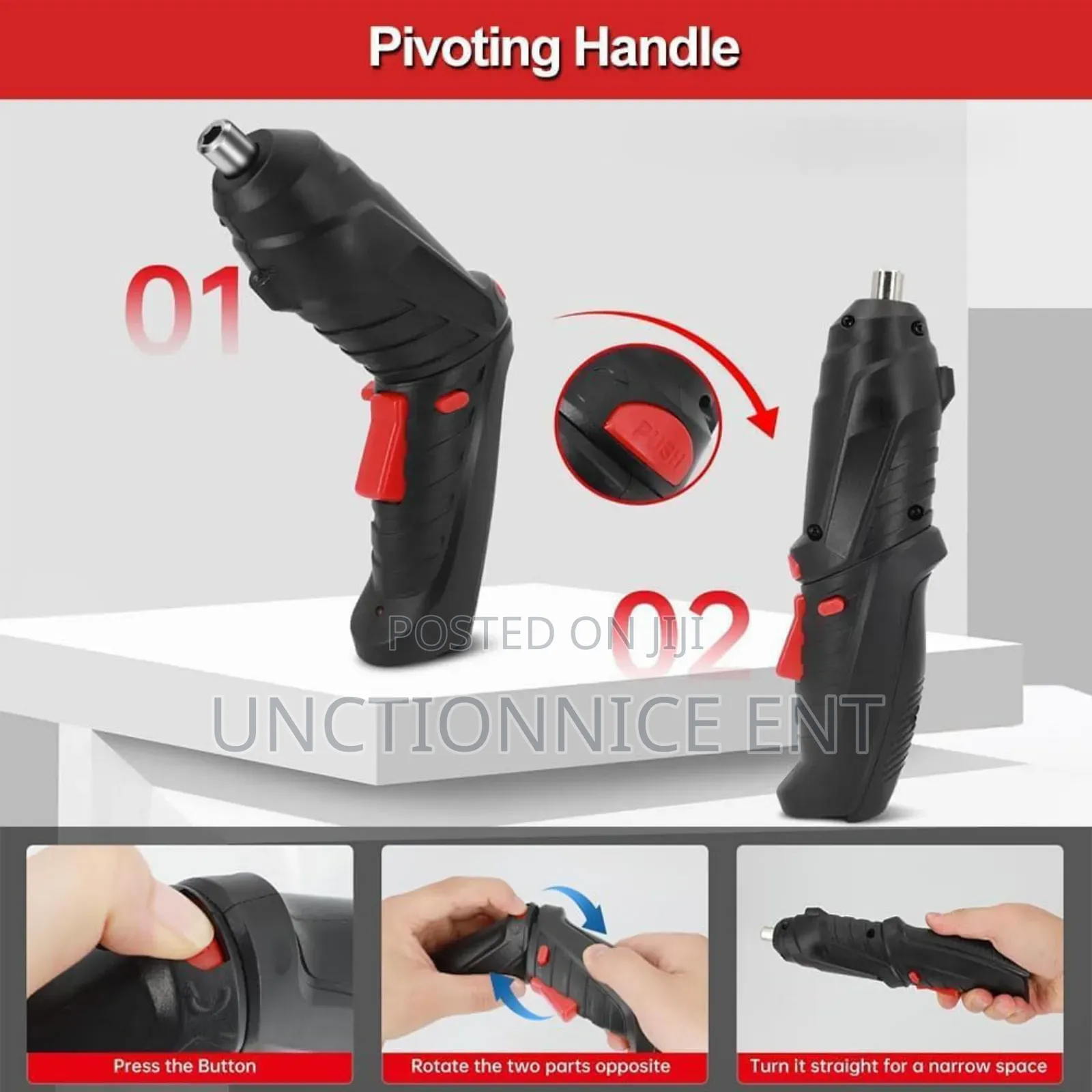 Electric Screwdriver Cordless Guns Drill Driver Rechargeable