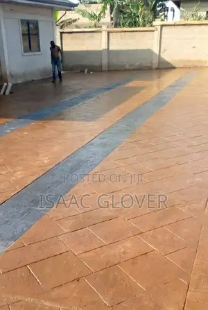 Stamped and Patterned Imprint Concrete Floor