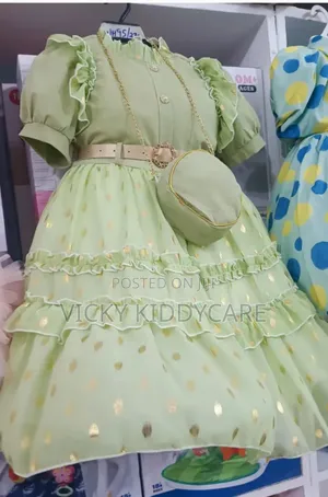 Girls Dress With Side Bag