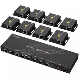 1x8 Hdmi Extender Splitter Over Cat6/7 Up to 165ft