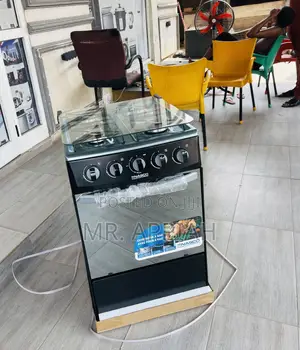 Unique Nasco 4 Gas Burner With Grill(Black) 