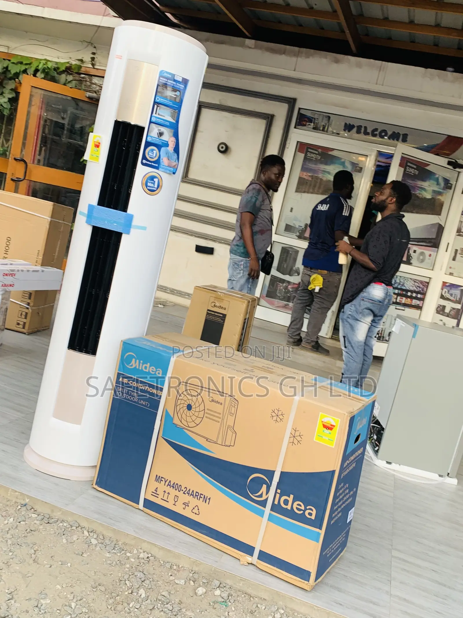 Reliable New 2.5 Hp Floor Standing Midea R410a White Ac