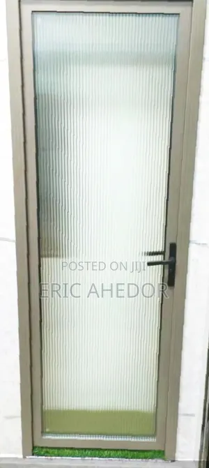 Plane Glass Door for Bathroom and Toilet With Handles