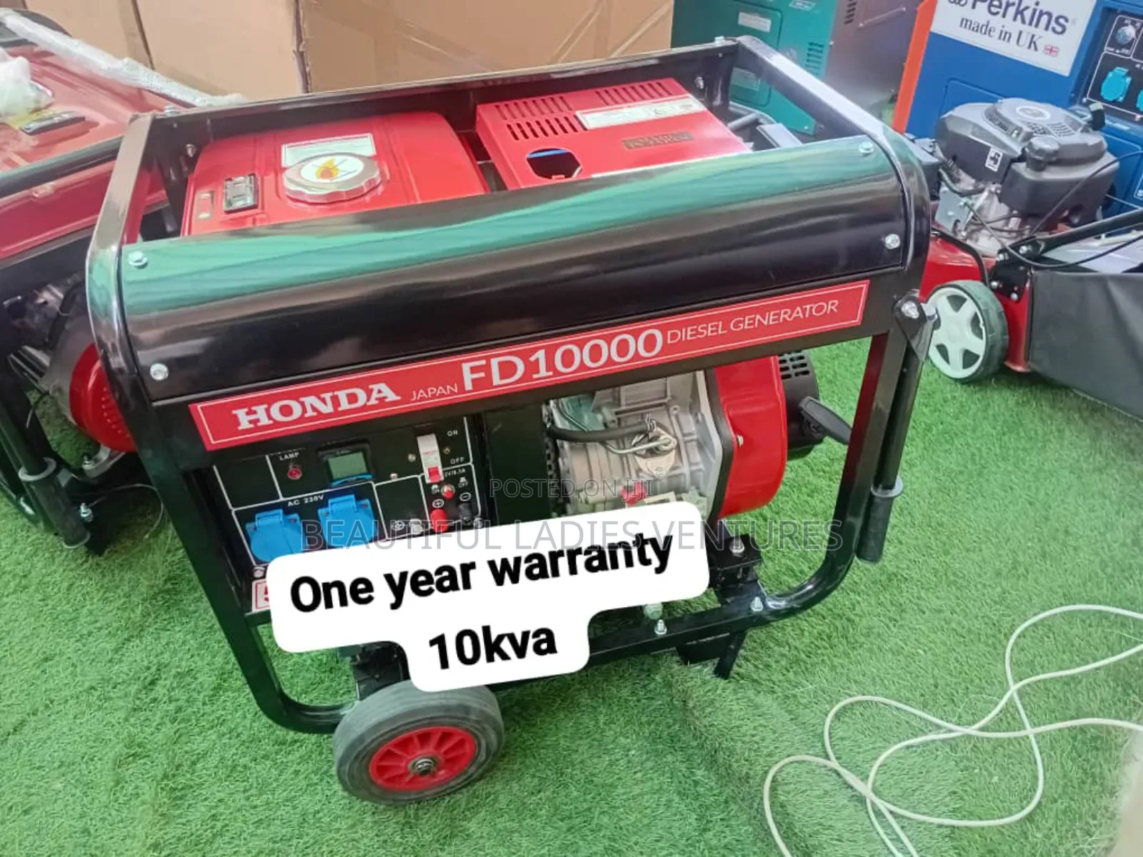 Red and Black Generator 10kva