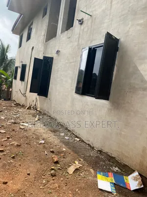 Black Colour Casement Windows With Middle Fix Module.