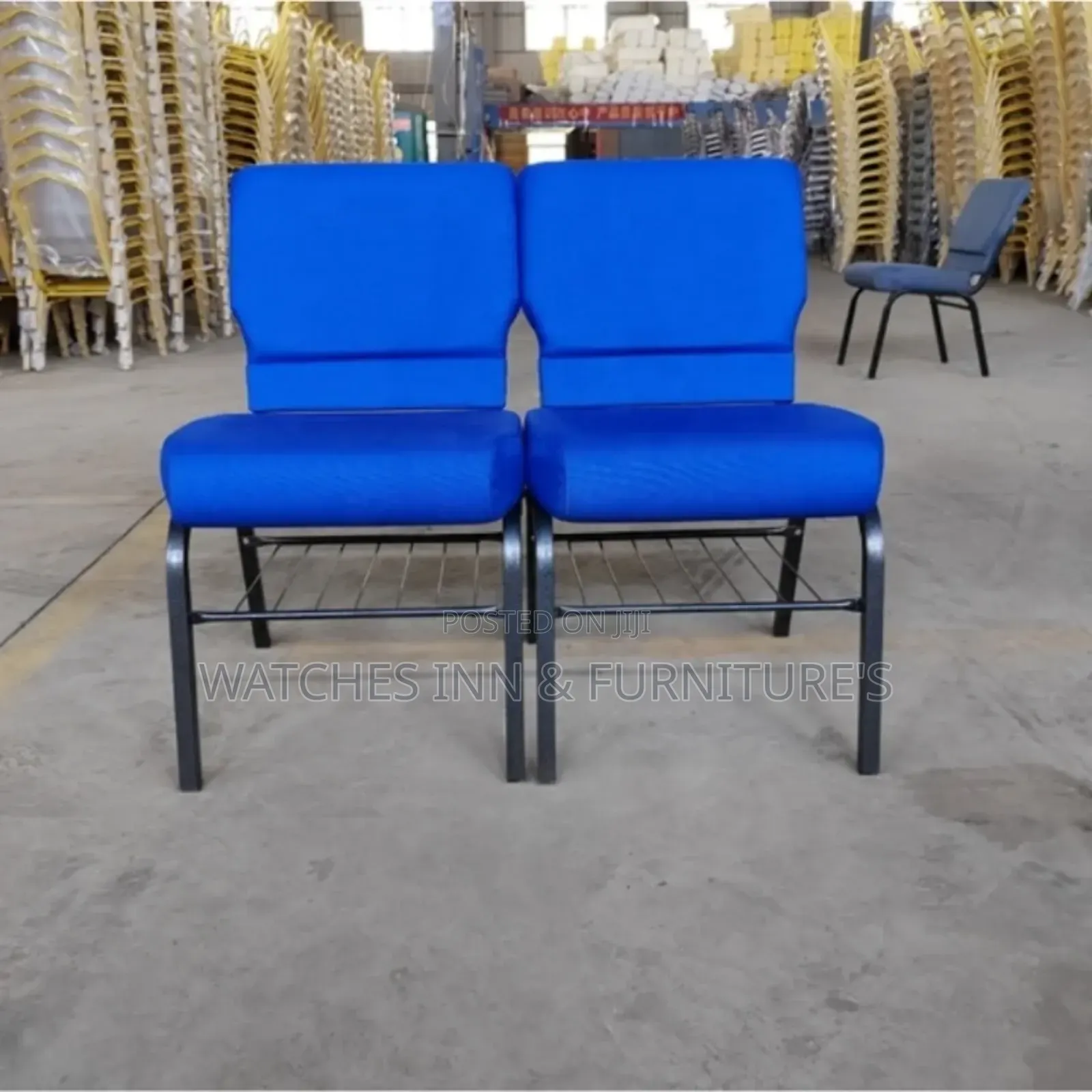 Galvanized Steel Church Chair ( Large )