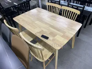 Wooden Dining Table With 4 Chairs Sets ( Durable and Firm)