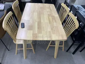Wooden Dining Table With 4 Chairs Sets ( Durable and Firm)
