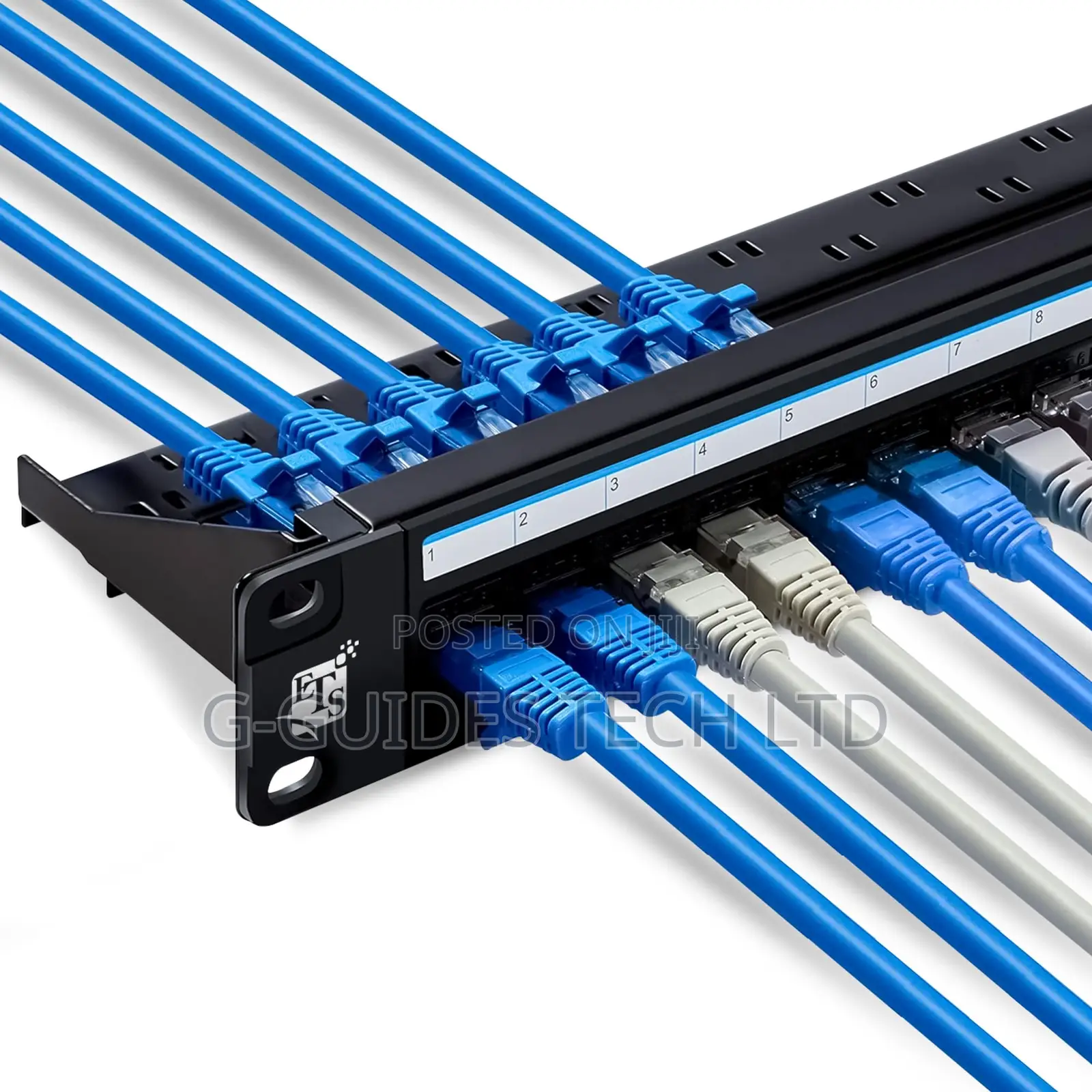 24-Port Patch Panel Cat6, 24port Pass Through Patch Panel