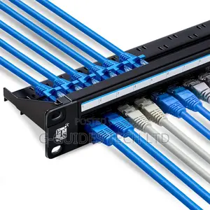 24-Port Patch Panel Cat6, 24port Pass Through Patch Panel