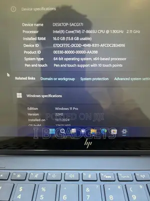 Laptop HP Elite Dragonfly G3 16GB Intel Core I7 SSD 512GB