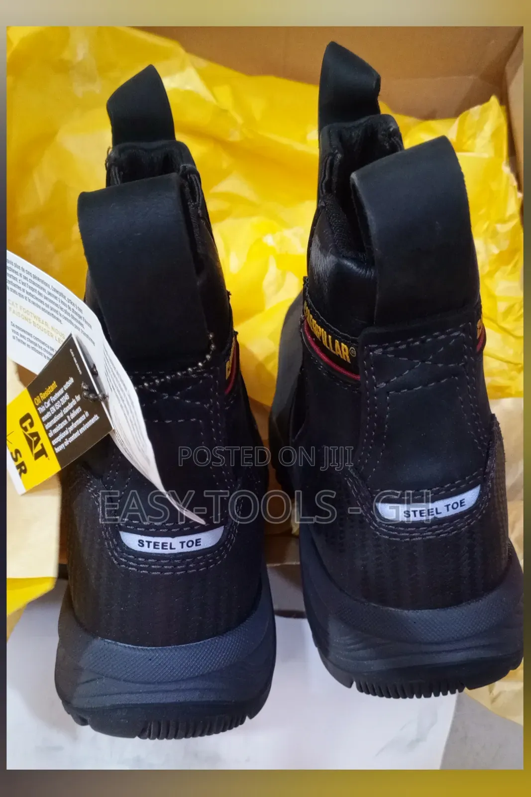 Cat_ Original Caterpillar Safety Boot ( Steel Toe)