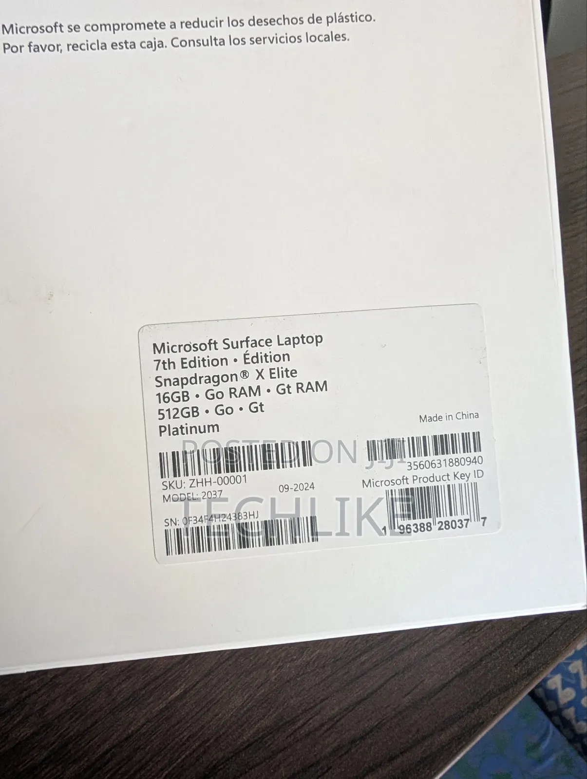 New Microsoft Surface Laptop 7 16GB Qualcomm Snapdragon X Elite 512GB
