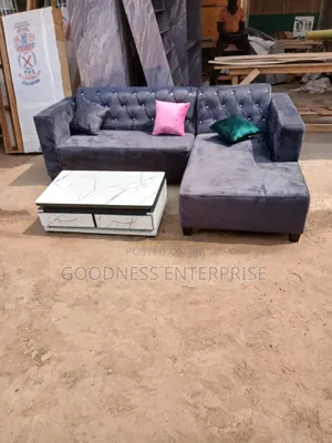 L Sofa With Center Table