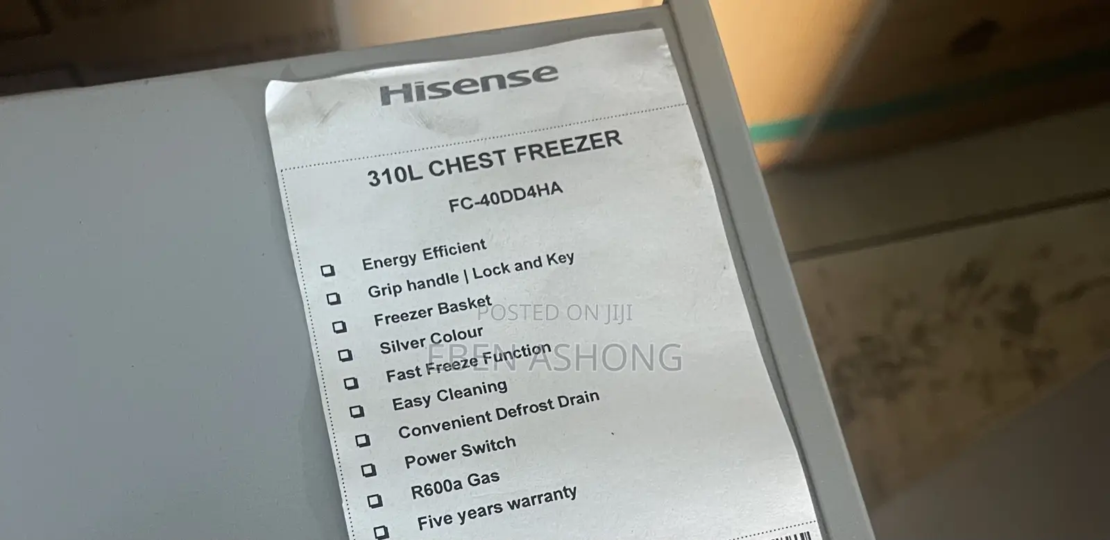 Hisense Freezers and Table Top Fridge