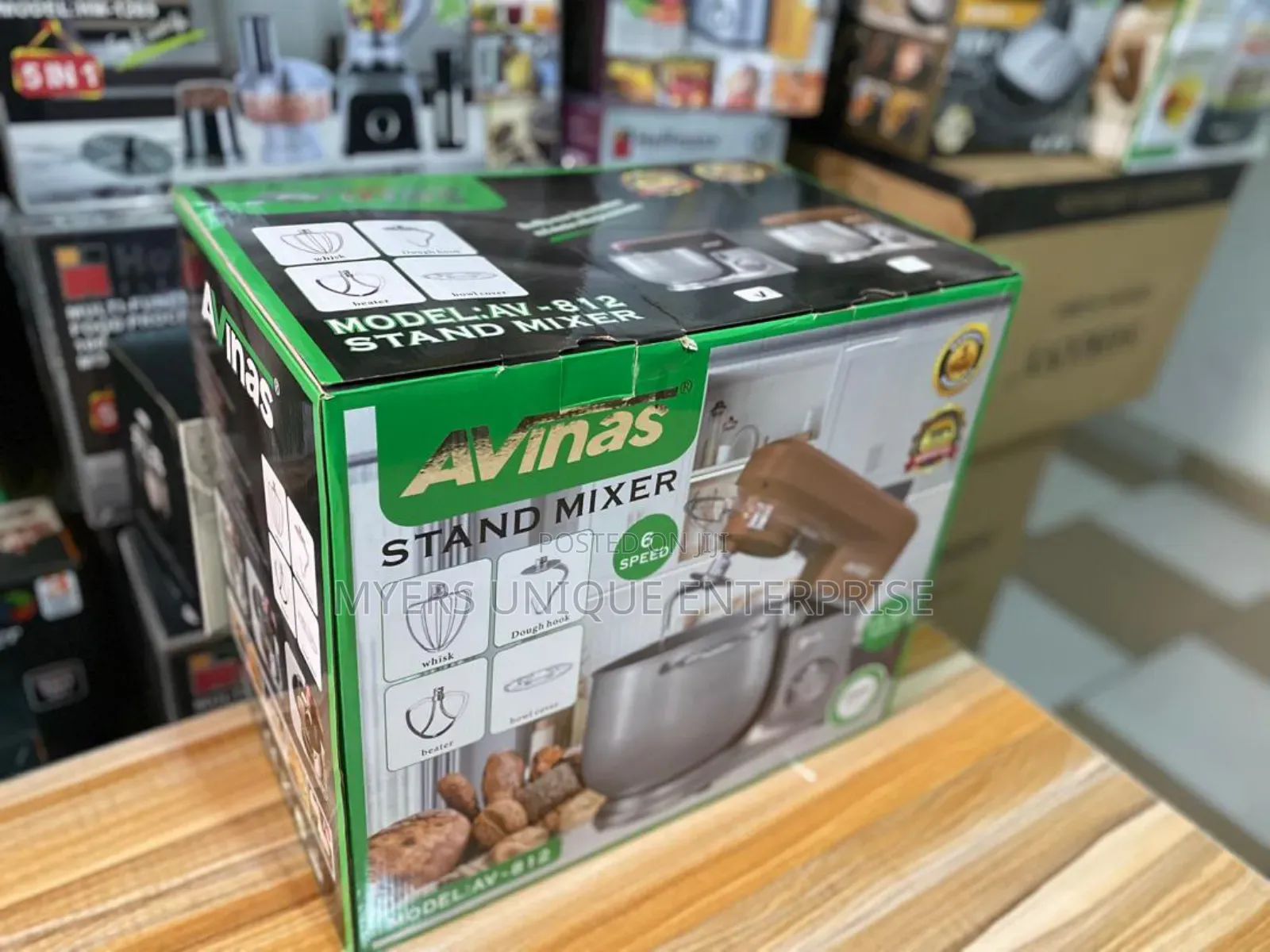 Avinas 12.8l Stand Mixer With Whisk,Dough Hook,Beater Cover