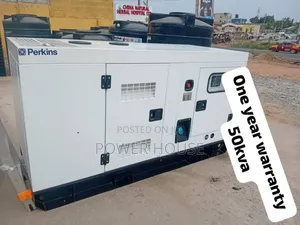 Serviceable 50kva Perkins Silent 45000watts Diesel Generator