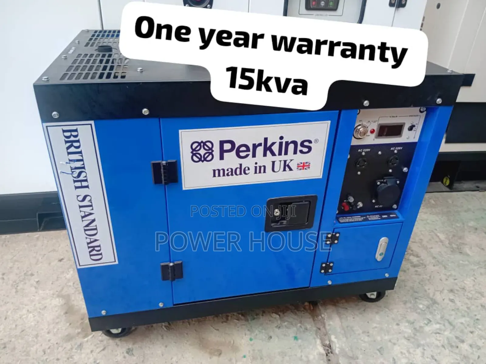 Expedient 15kva Perkins Diesel 13000watts Silent Generator