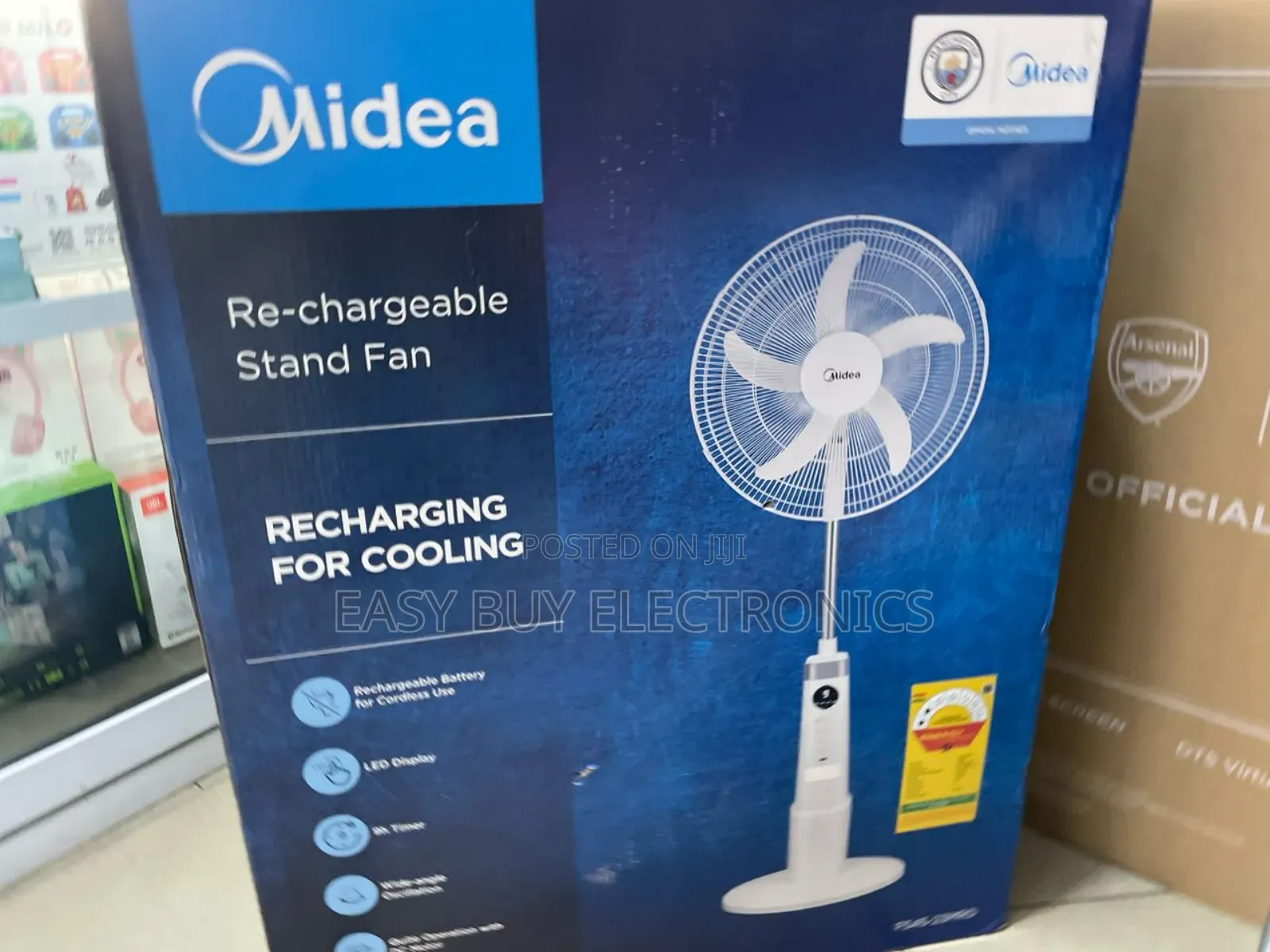 Rechargeable Midea Standing Fan Deluxe