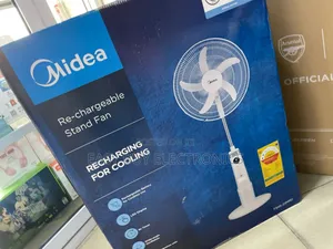 Rechargeable Standing Electric Fan by Media
