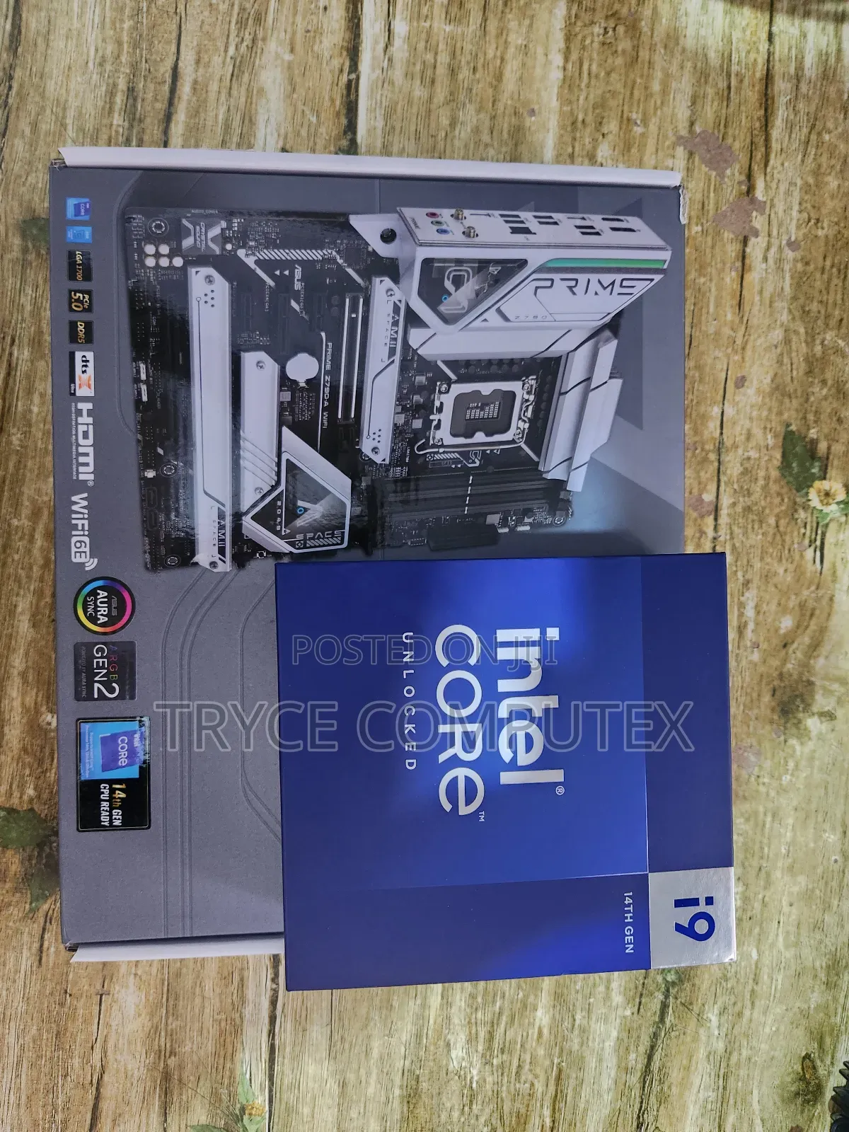 I9 Cpu and Asus Z790 Ddr5 Motherboard