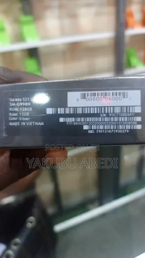 New Samsung Galaxy S21 Ultra 5G 128 GB Silver