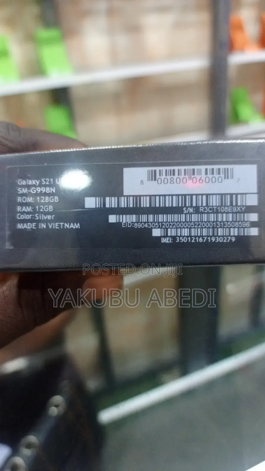 New Samsung Galaxy S21 Ultra 5G 128 GB Silver