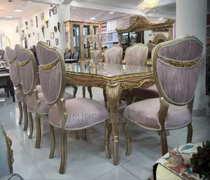 Royal Dinning Set Fabins 6 Chairs