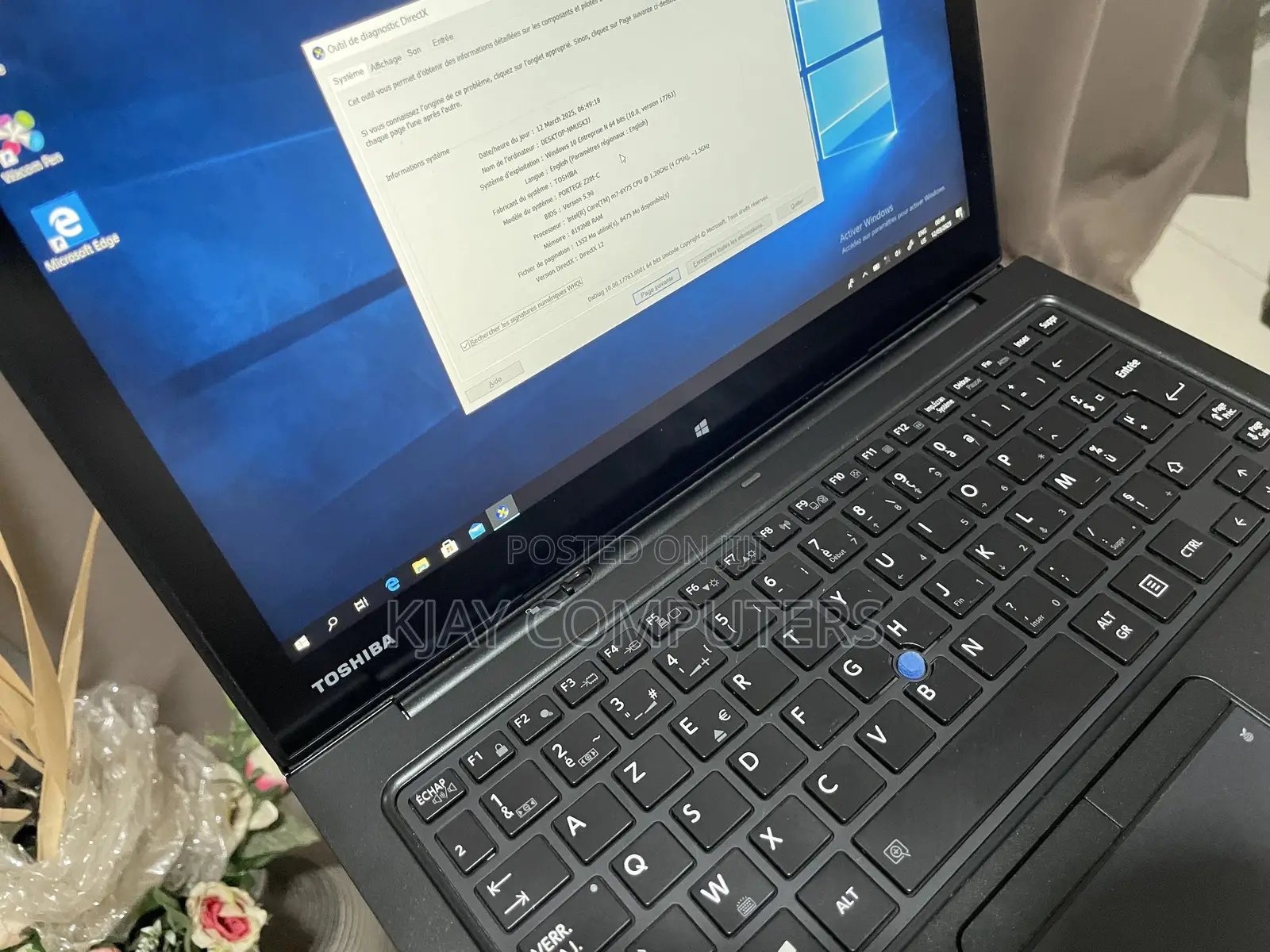 Laptop Toshiba Portege Z20t 8GB Intel Core Ultra 7 SSD 256GB