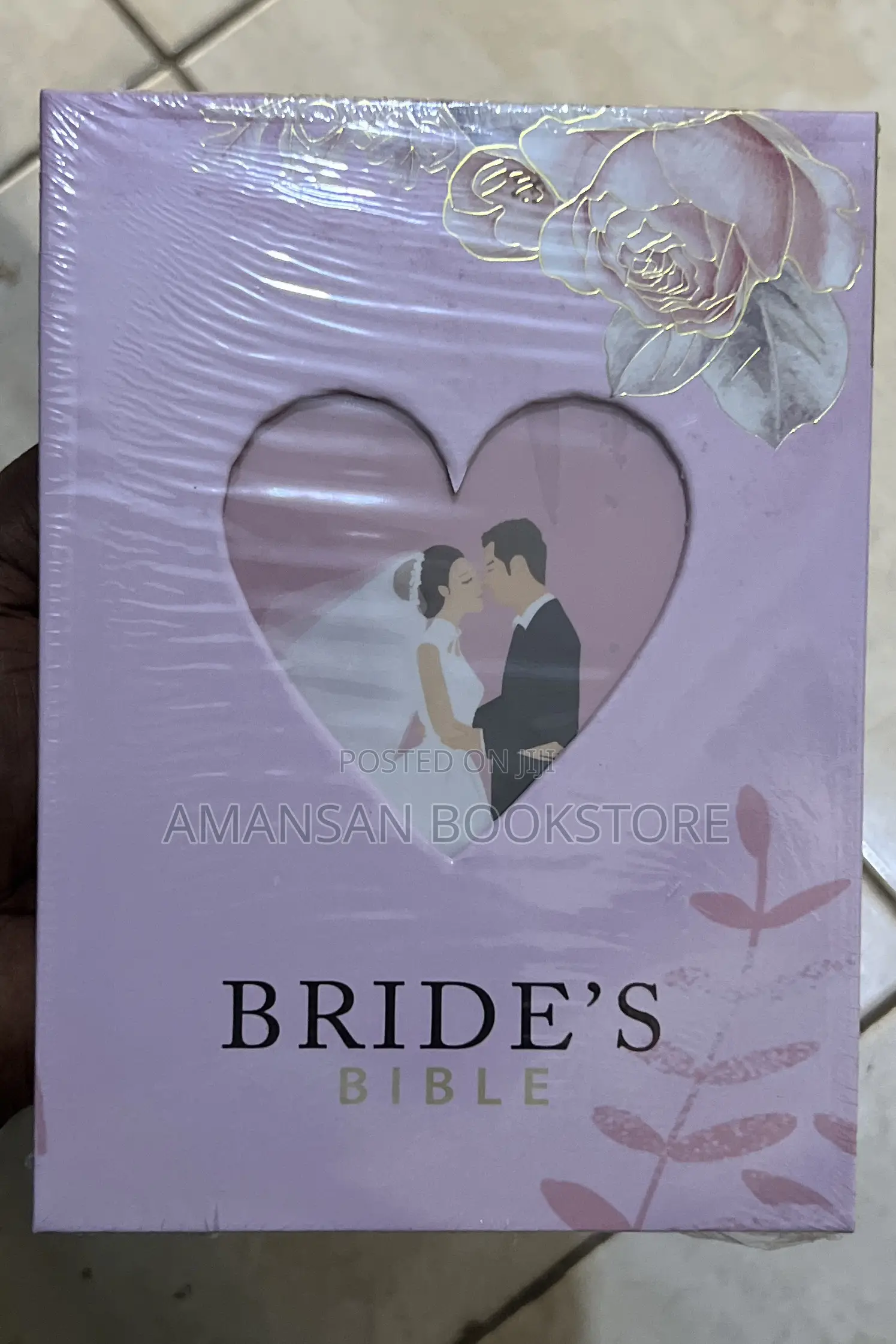 Engagement and Wedding Bible in Pink Box