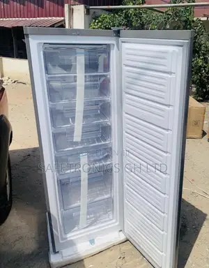 Lockable Nasco Singledoor Standing Freezer Grey 242 Liters