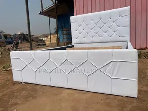 Pure White Lovely Double 54x75 Bedframe// Durable And Luxurious