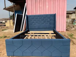 Sweet Blue Double 54x75 Bedframe// Durable And Luxurious