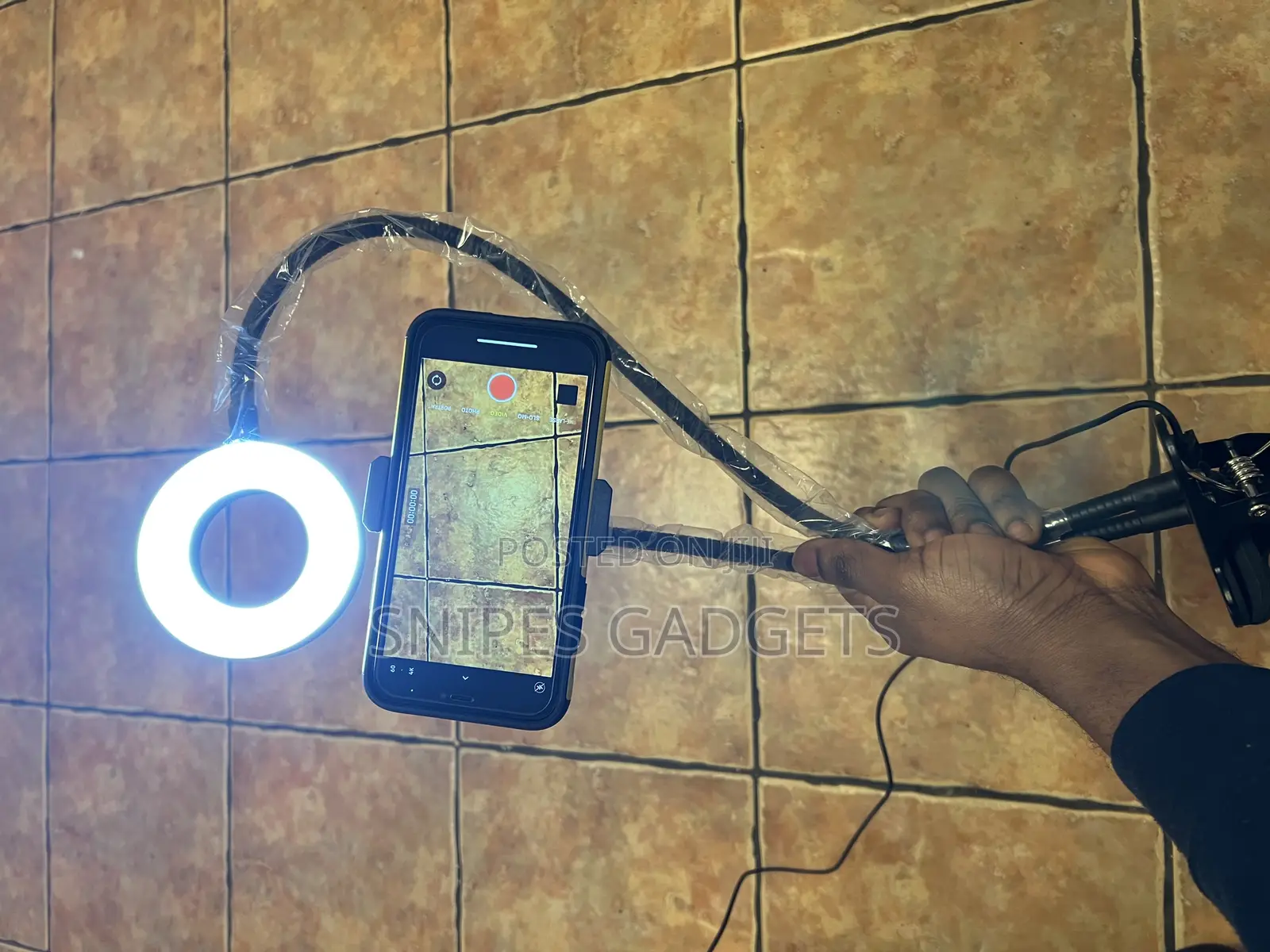 Portable Usb Selfie Ring Light Mobile Phone Holder