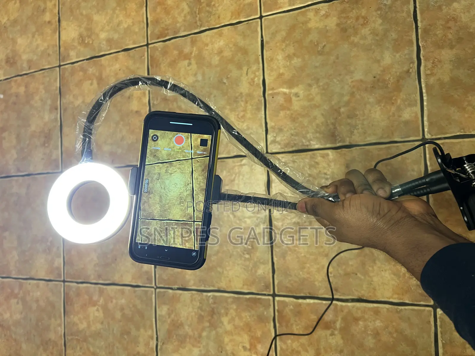Portable Usb Selfie Ring Light Mobile Phone Holder