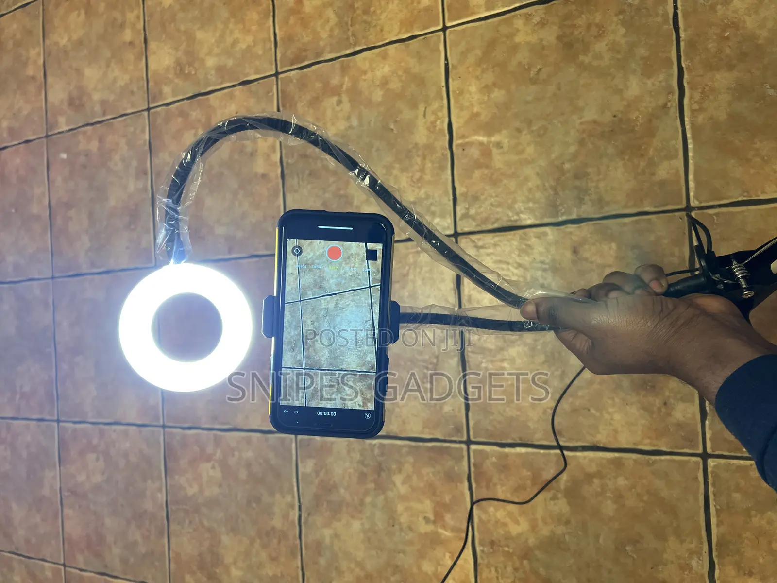 Portable Usb Selfie Ring Light Mobile Phone Holder