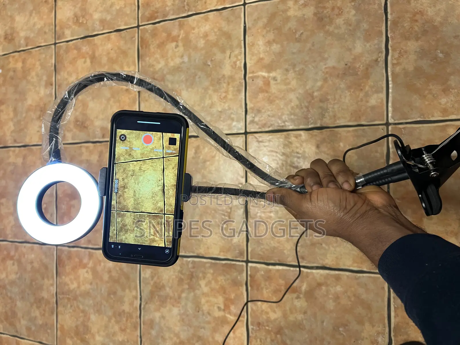 Portable Usb Selfie Ring Light Mobile Phone Holder