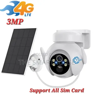 Smart Solar 4g CCTV Camera ( Support All Sim Cards)