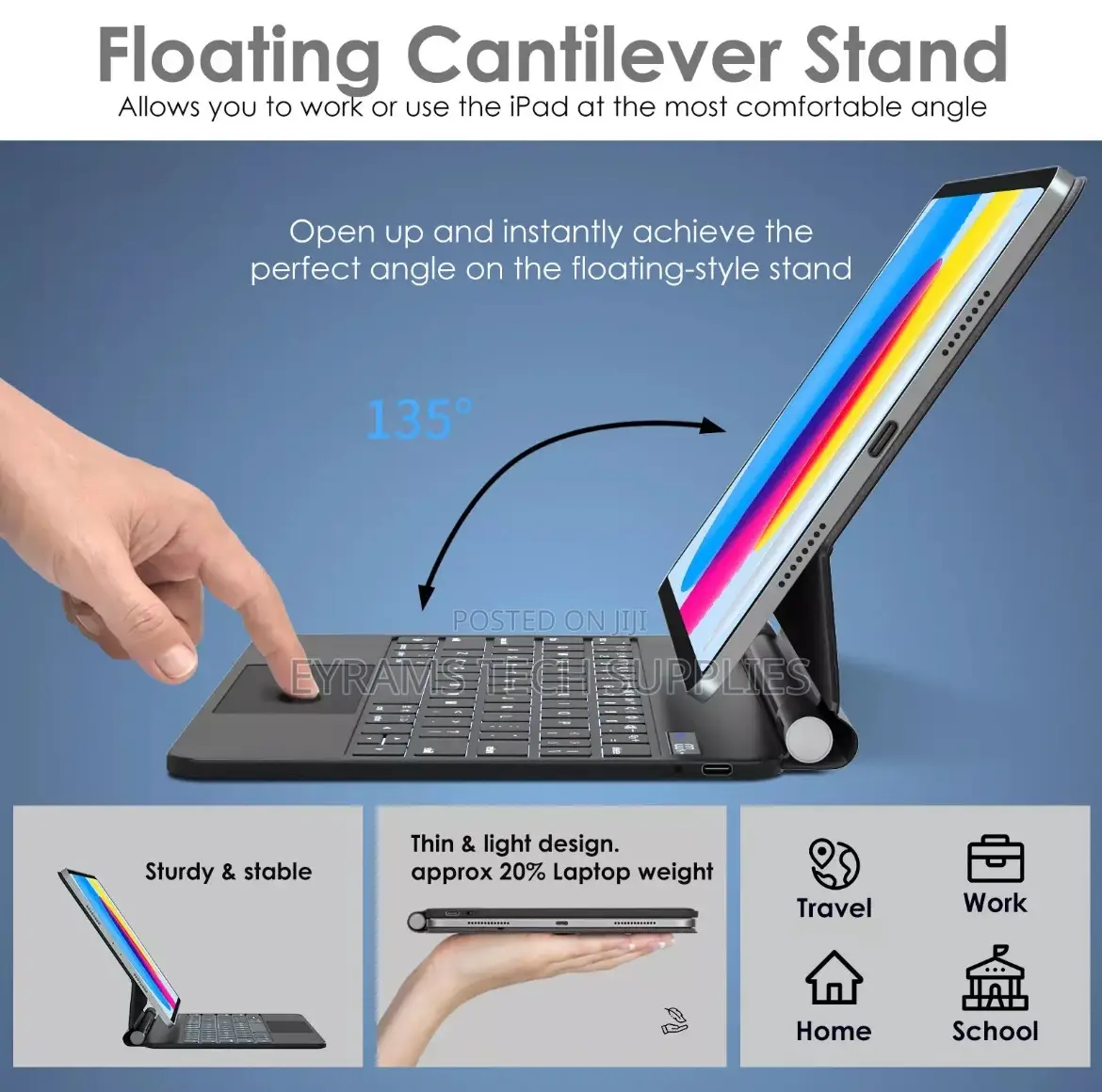 Magic Keyboard Apple iPad 10/11th Gen Magnetic Floating LCD