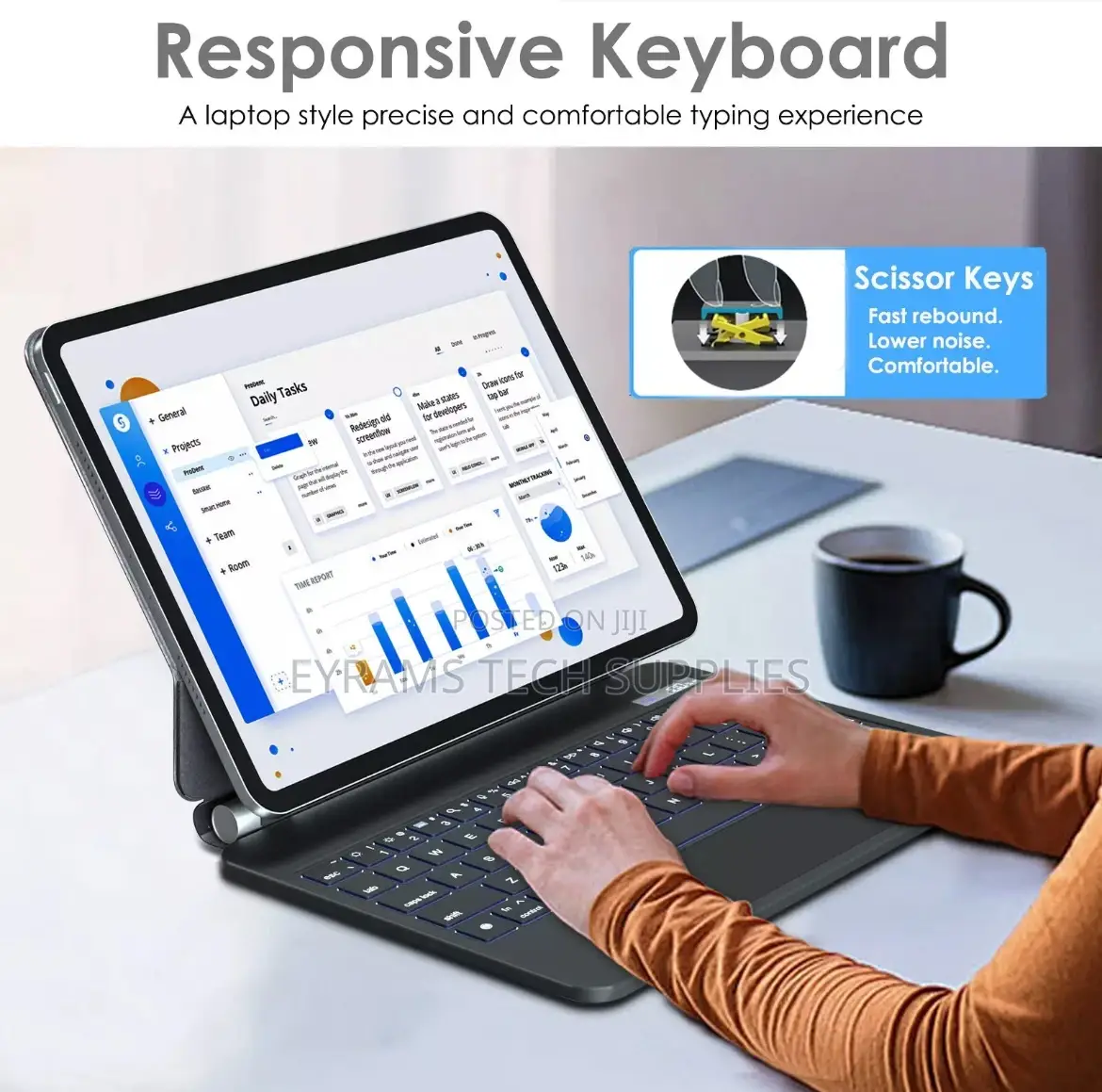 Magic Keyboard Apple iPad 10/11th Gen Magnetic Floating LCD
